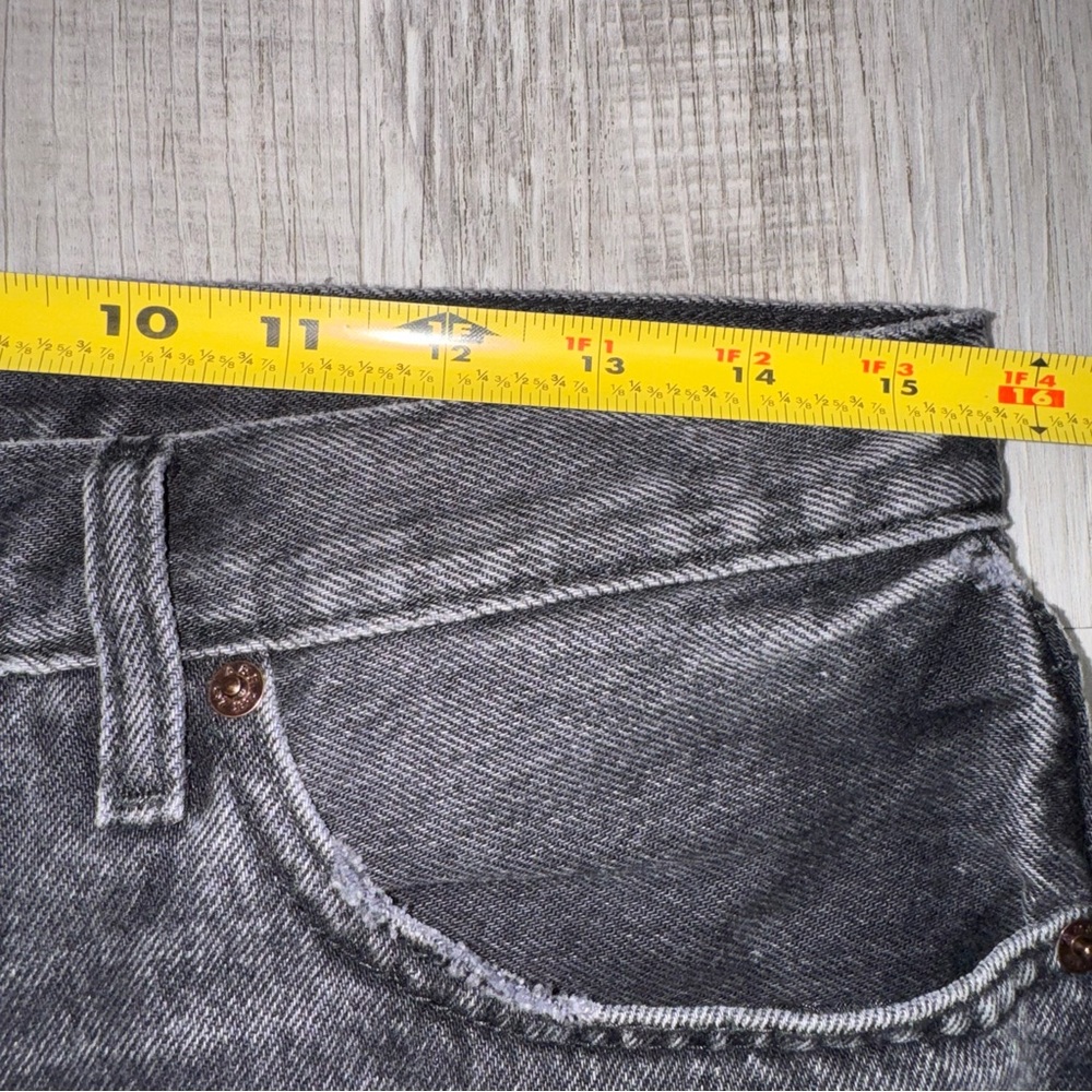 Abercrombie & Fitch Women's High Rise 4 Short Size 30/10 Black Denim Jeans - Picture 2 of 10